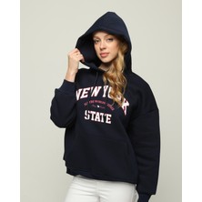 Owut Collection Kalın Polar Kapüşonlu Oversize/geniş Kalıp Örme Sweatshirt