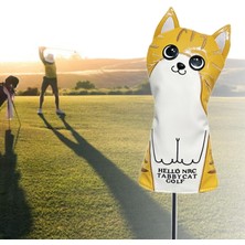Shibel Kulüp Kafa Kapağı Koruma Kolu Uzun Boyun Golf Ahşap Headcovers Golfçü Hediye Sarı Sürücü (Yurt Dışından)