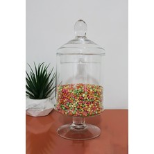 Glass Home Ayaklı Kapaklı Şekerlik 28 cm