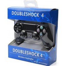 Blue İnter Qasul Ps4 Siyah Doubleshock Wireless Gamepad Joystick Kablosuz Ps4 Oyun Kolu