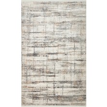 Eko Halı Lagos Lgs 02 Cream Sılver Hav Toz Vermez Modern Desenli Makine Dokuması Halı