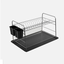 Metaltex İki Tablalı Bulaşıklık Krom