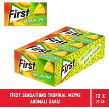 First Sensations Tropikal Meyve Aromalı Sakız 27 gr - 12 Adet