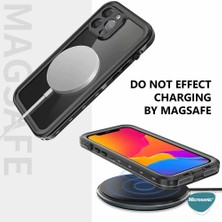 Microsonic Apple iPhone 15 Pro Kılıf Waterproof 360 Full Body Protective Siyah