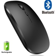 Blue İnter LE101 Bluetooth & Wireless Şarj Edilebilir Kablosuz Mouse - Siyah