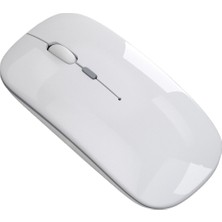 Blue İnter LE101 Bluetooth & Wireless Şarj Edilebilir Kablosuz Mouse - Beyaz