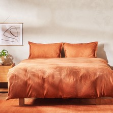 Karaca Home  Robin Tek Kişilik Trio Nevresim Takımı Terracotta