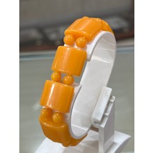 Firuze Gümüş Kehribar Bileklik