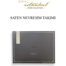 İyi Geceler İstanbul Pamuk Saten Çift Kişilik Nevresim Takımı