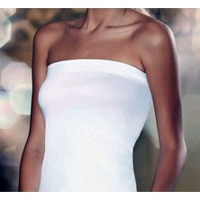 Hmd 3 Lü Paket Kadın Straplez Body Atlet T-Shirt Beyaz EDY2402-2403B