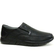 Fancy Siyah Bağcıksız Anatomik Comfort Erkek Ayakkabı