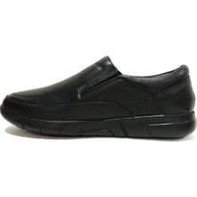 Fancy Siyah Bağcıksız Anatomik Comfort Erkek Ayakkabı