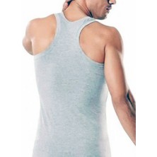 Hmd 3 Lü Paket  Erkek Lcyralı Sporcu  Gri  Melanj Atlet T-Shirt  EDY700-701G