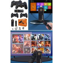 Blue İnter Qasul Game Box 5g 8k Ultra Hd  Tv Box + Game Box Android Tv + Oyun Konsolu 2in1 Youtube Netflix