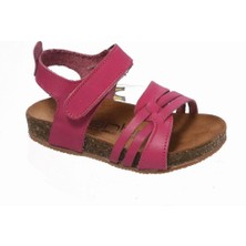 Sanbe 511 T 2012 26-30 Kız Deri Çocuk Sandalet Fuşya