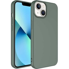 Israh Apple iPhone 14 Plus Cep Telefonu Için Uyumlu Kılıf Içi Kadifeli Lansman Silikon Yumuşak Kapak