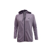 Joma Kadın Kapşonlu Full Zip Lila Sweatshirt Uzun Kol Düz Renk Ek Özelliklerle