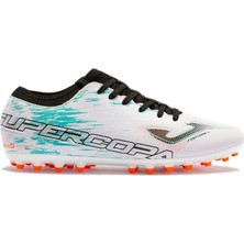 Joma Erkek Futbol Maç Krampon Supercopa 2302 White Blue Firm Ground SUPS2302FG
