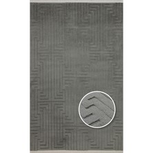 Eko Halı Mıssorı Msr 06 Antrasıt Hav Toz Vermez Sade Desenli Yumuşak Dokulu Modern Makine Dokuması Halı