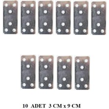 Sese Düz Gönye Metal Mobilya Montaj Aparatı 10 Adet 30X90MM KB71