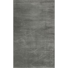 Eko Halı Mıssorı Msr 02 Antrasıt Hav Toz Vermez Sade Desenli Yumuşak Dokulu Modern Makine Dokuması Halı