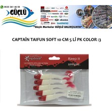 Captain Levrek Turna Silikonu Captaın Taıfun Soft 10 cm 5 Li Pk Renk :3