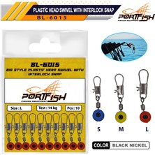 Portfish BL-6015 Stoperli Fırdöndülü Klips M Beden