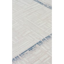 Eko Halı Parma Par 01 Blue Yüksek Alçak Dokulu Modern Desenlere Sahip Şık Makine Halısı