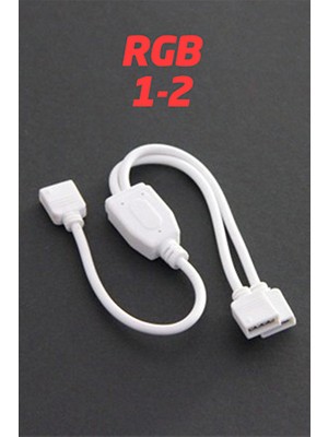 Kaled Rgb LED Çoğaltma ve Uzatma Kablosu 1 Giriş 2 Çıkış