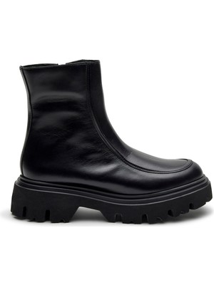 Frau Kadın Bot 85L6 Frau Seta Chunky Boot Nero