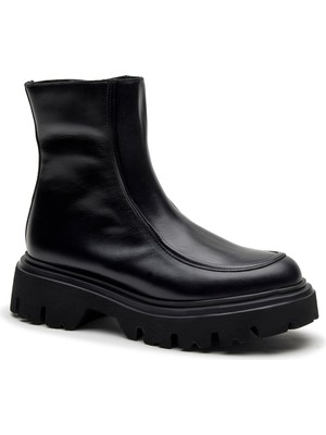 Frau Kadın Bot 85L6 Frau Seta Chunky Boot Nero