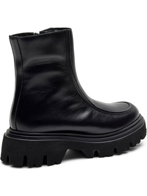 Frau Kadın Bot 85L6 Frau Seta Chunky Boot Nero