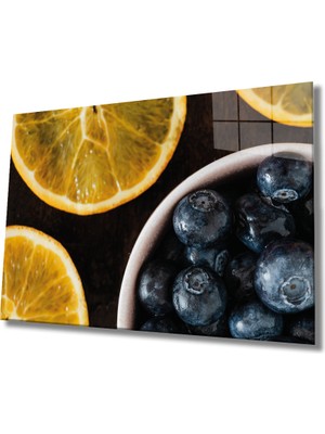 Miray Life Limon Zeytin Cam Tablo Lemon Olive