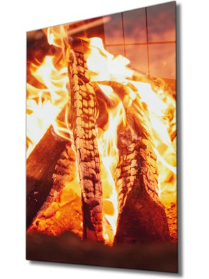 Miray Life Ateş Cam Tablo Fire