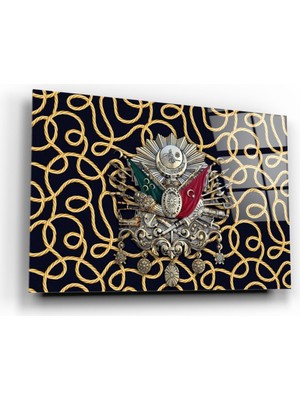 Miray Life Osmanlı Tuğrası Cam Tablo