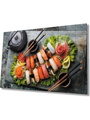 Miray Life Suşi Cam Tablo    Sushi