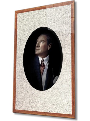 Miray Life Çerçeveli Atatürk Cam Tablo