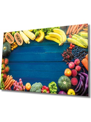 Miray Life Meyveler Cam Tablo Fruits