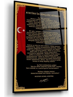 Miray Life Gençliğe Hitabe Cam Tablo