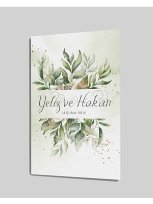 Miray Life Düğün Nişan Tarih Cam Tablo