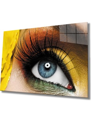 Miray Life Kadınlar Renklerin Büyüsü Göz Cam Tablo