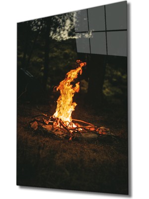 Miray Life Ateş Cam Tablo Fire