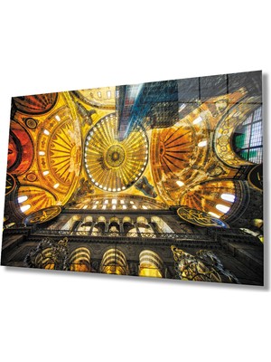 Miray Life Geometrik  Mimari  Ayasofya  Dayanıklı  Cam Tablo