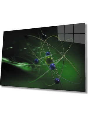 Miray Life Yeşil Bilim Konulu Cam Tablo   Green Science Theme