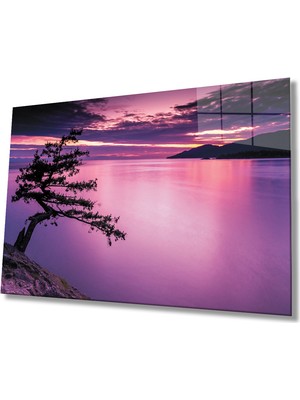 Miray Life Gün Batımı Ağaç Göl Sunset Tree Lake Table