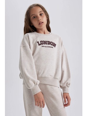 DeFacto Kız Çocuk Kapüşonlu Sweatshirt Eşofman Altı 2'li Takım A6262A823AU