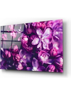 Miray Life Çiçekler Cam Tablo