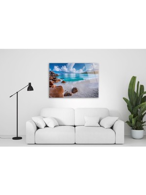 Miray Life Deniz Manzarası Cam Tablo