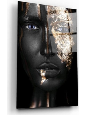 Miray Life Kadın Silüeti Cam Tablo