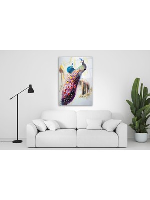 Miray Life Tavus Kuşu Cam Tablo